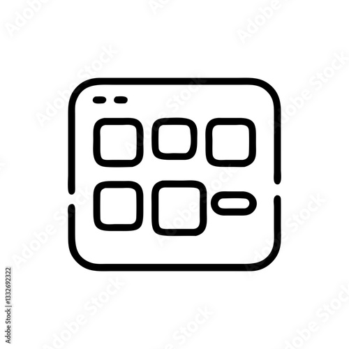 app s icon, app s flat illustration - simple vector illustration of app s , perfect for icons and logos
