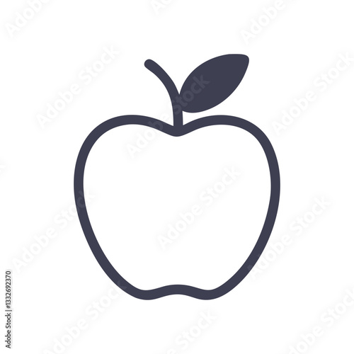 apple icon, apple flat illustration - simple vector illustration of apple , perfect for icons and logos