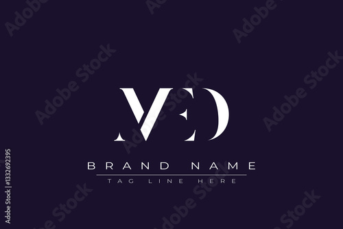 MED abstract letter logo design. This logo is designed by three abstract letters.