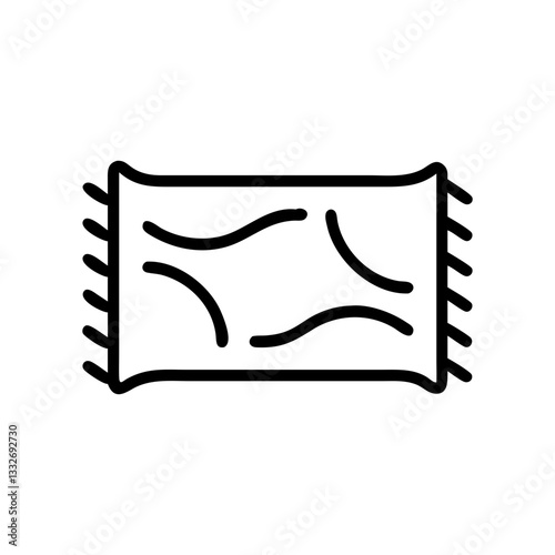 area rug icon, area rug flat illustration - simple vector illustration of area rug , perfect for icons and logos