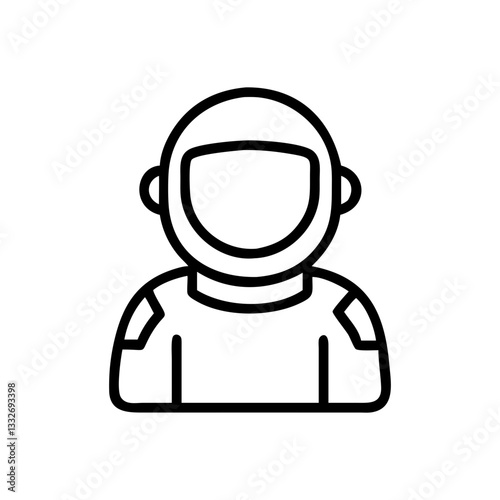 astronaut icon, astronaut flat illustration - simple vector illustration of astronaut , perfect for icons and logos