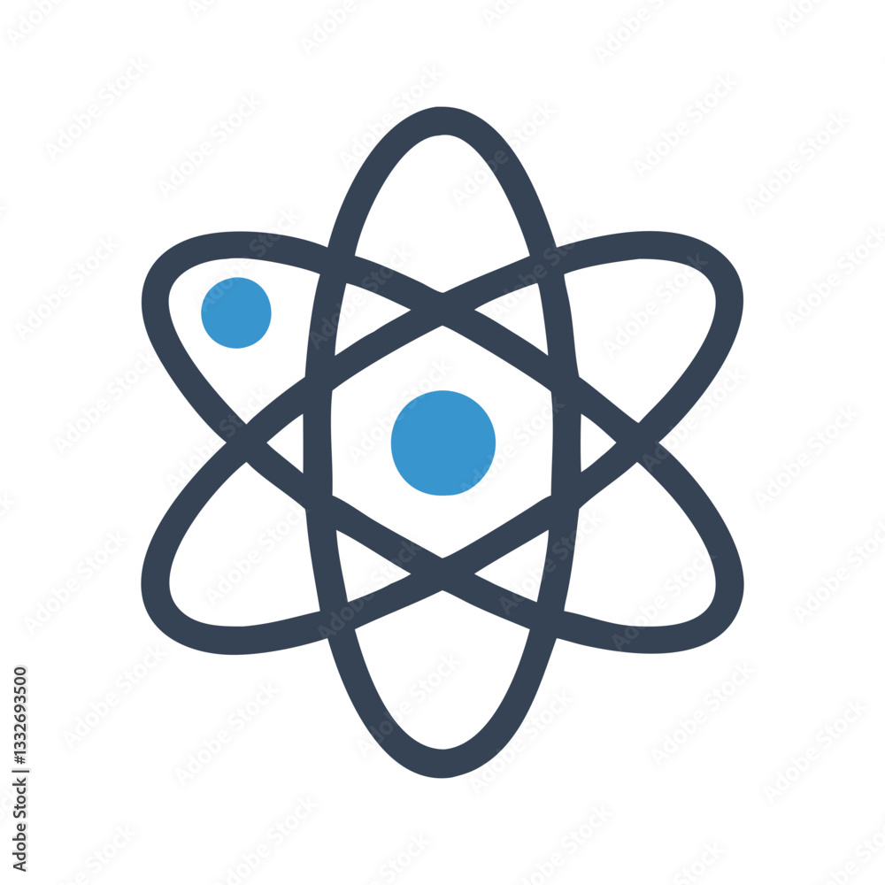 atom symbol icon, atom symbol flat illustration - simple vector illustration of atom symbol , perfect for icons and logos atom symbol icon, atom symbol flat illustration - simple vector illustration of atom symbol , perfect for icons and logos
