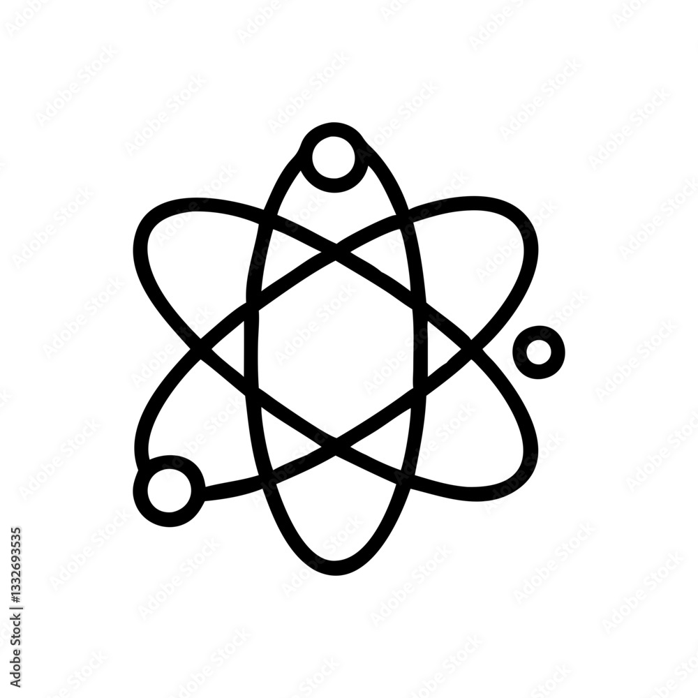 atom symbol icon, atom symbol flat illustration - simple vector illustration of atom symbol , perfect for icons and logos atom symbol icon, atom symbol flat illustration - simple vector illustration of atom symbol , perfect for icons and logos