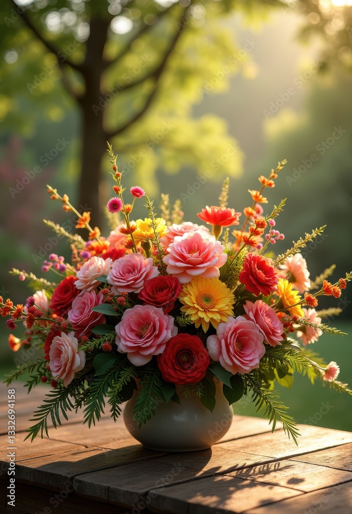 custom made wallpaper toronto digitalstunning floral arrangements highlighting vibrancy seasonal blooms full colors diverse shapes, flowers, design, garden, aesthetic, vibrant, centerpiece