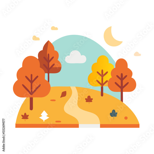  autumn icon, autumn flat illustration - simple vector illustration of autumn , perfect for icons and logos