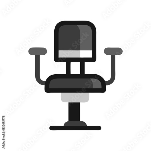barber chair icon, barber chair flat illustration - simple vector illustration of barber chair , perfect for icons and logos