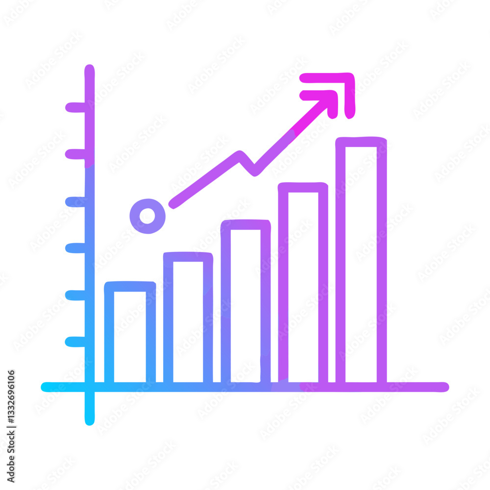 bar chart growth icon, bar chart growth flat illustration - simple vector illustration of bar chart growth , perfect for icons and logos bar chart growth icon, bar chart growth flat illustration - simple vector illustration of bar chart growth , perfect for icons and logos
