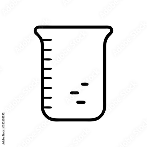 beaker with liquid icon, beaker with liquid flat illustration - simple vector illustration of beaker with liquid , perfect for icons and logos