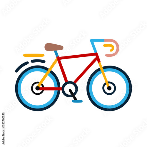 bicycle icon, bicycle flat illustration - simple vector illustration of bicycle , perfect for icons and logos