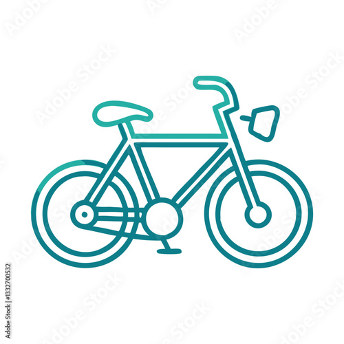 bicycle icon, bicycle flat illustration - simple vector illustration of bicycle , perfect for icons and logos