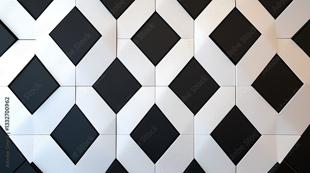 Geometric pattern wall tiling for design, background Geometric pattern wall tiling for design, background