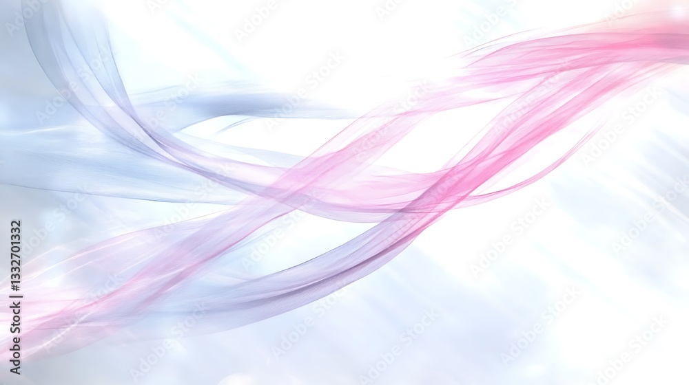Abstract image featuring flowing ribbons in various colors and shades Abstract image featuring flowing ribbons in various colors and shades