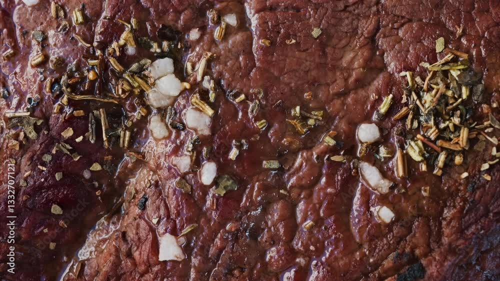 Close up of the condiments on a stake on a white plate at a restaurant