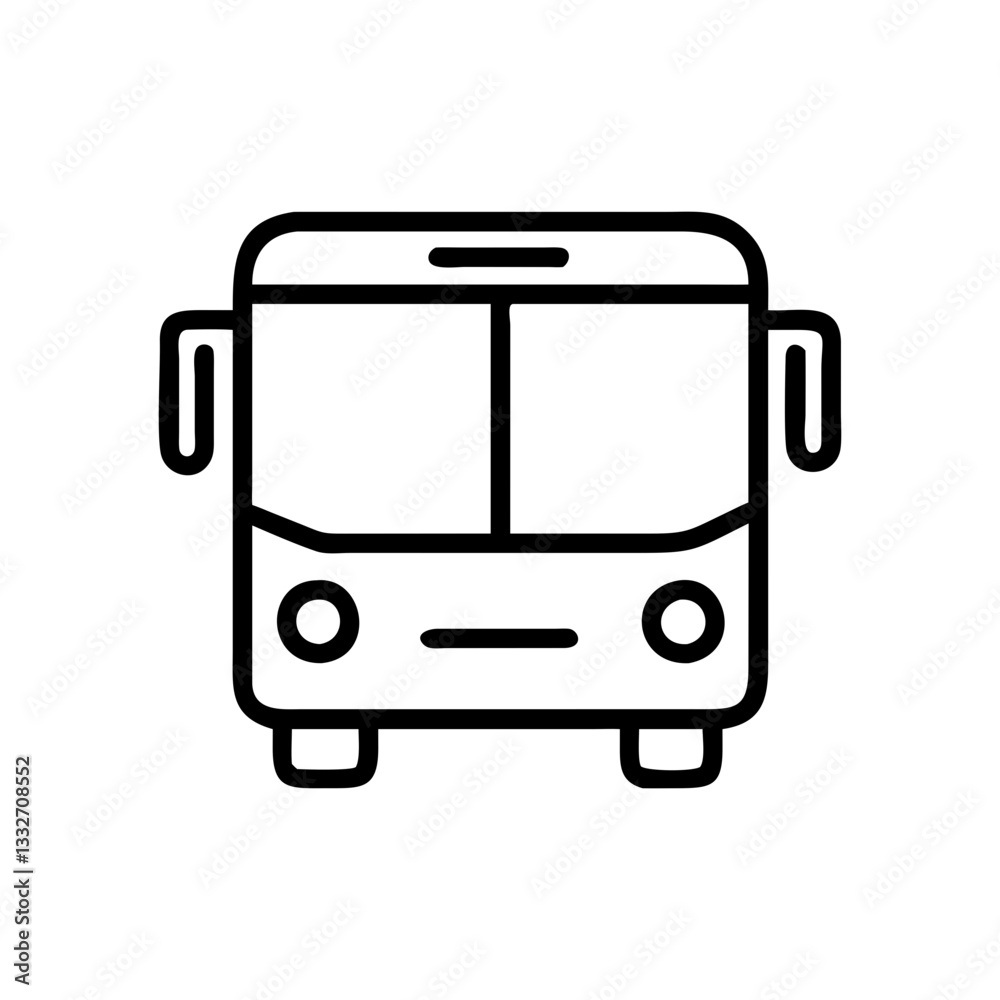 bus icon, bus flat illustration - simple vector illustration of bus , perfect for icons and logos bus icon, bus flat illustration - simple vector illustration of bus , perfect for icons and logos