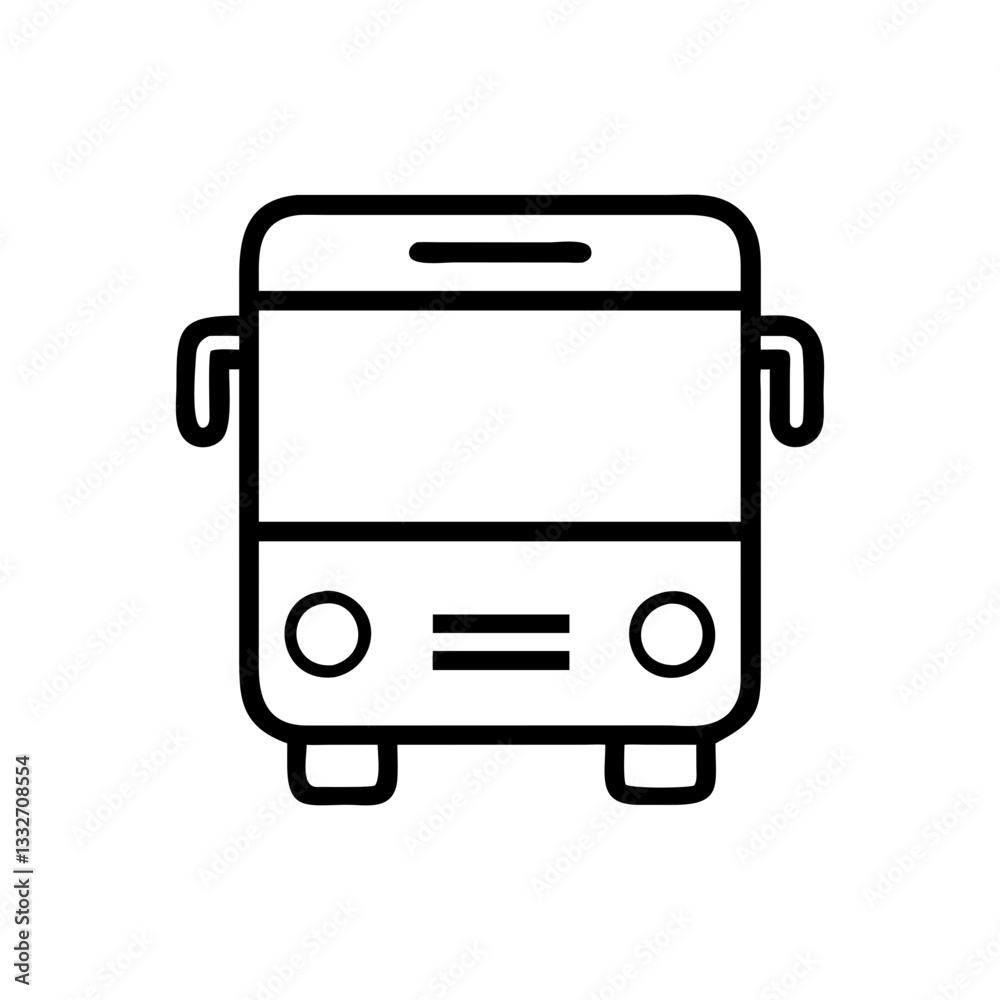 bus icon, bus flat illustration - simple vector illustration of bus , perfect for icons and logos bus icon, bus flat illustration - simple vector illustration of bus , perfect for icons and logos
