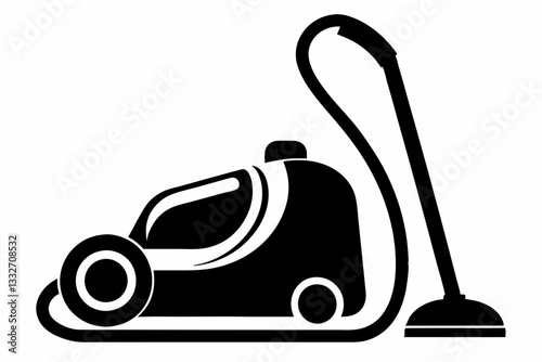 vacuum cleaner line art silhouette vector illustration