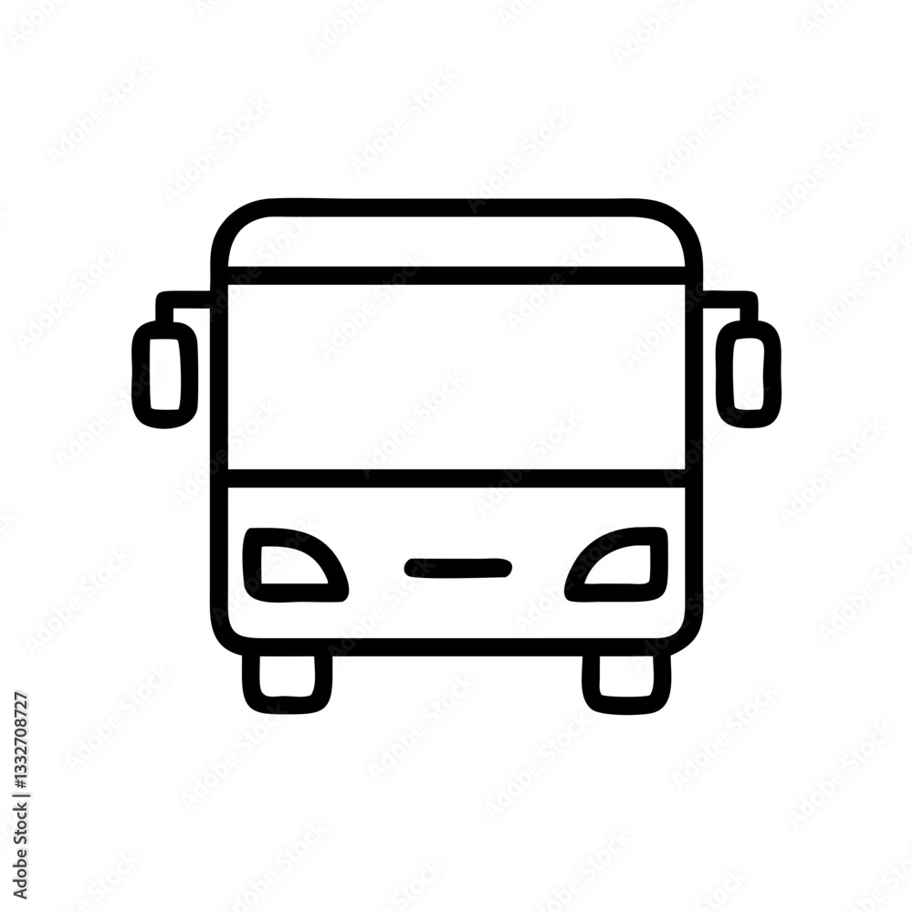 bus icon, bus flat illustration - simple vector illustration of bus , perfect for icons and logos bus icon, bus flat illustration - simple vector illustration of bus , perfect for icons and logos