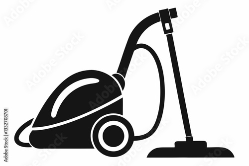 vacuum cleaner line art silhouette vector illustration
