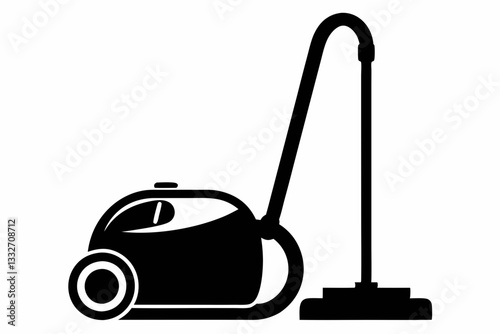 vacuum cleaner line art silhouette vector illustration