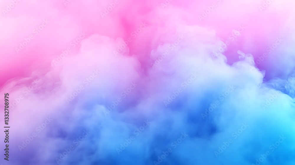 Fototapeta premium Abstract Cloud Like Formation Of Pink And Blue Hues