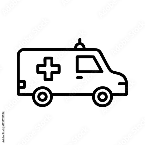 ambulance icon, ambulance flat illustration - simple vector illustration of ambulance , perfect for icons and logos