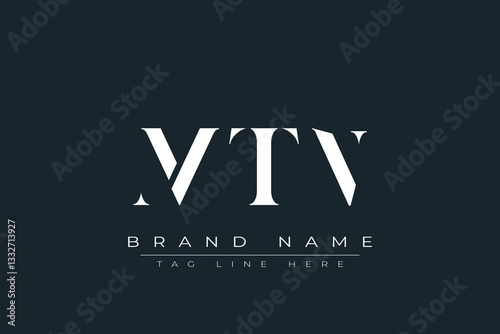 MTN abstract letter logo design. This logo is designed by three abstract letters.