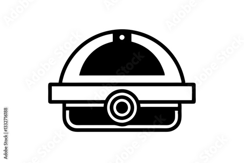 Modern Dome Security Surveillance Video Camera SVG Icon

