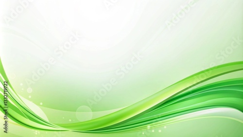 Obraz na płótnie Green Curved Background Design for PowerPoint Presentations w salonie