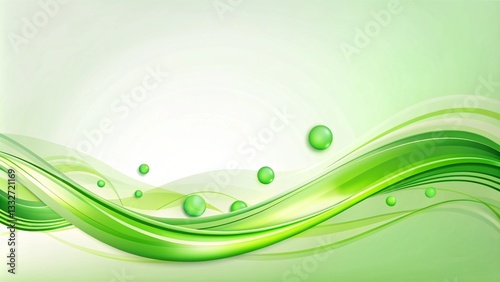 Obraz na płótnie Green Curved Background Design for PowerPoint Presentations w salonie