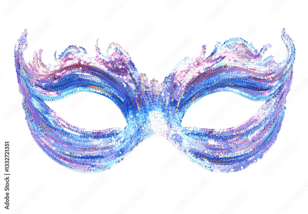 Elegant Fantasy Masquerade Mask with Crystals and Feathers - Decorative Venetian Mask on Transparent Background Elegant Fantasy Masquerade Mask with Crystals and Feathers - Decorative Venetian Mask on Transparent Background