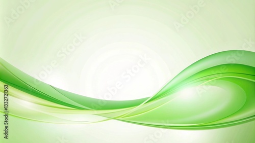 Obraz na płótnie Green Curved Background Design for PowerPoint Presentations w salonie