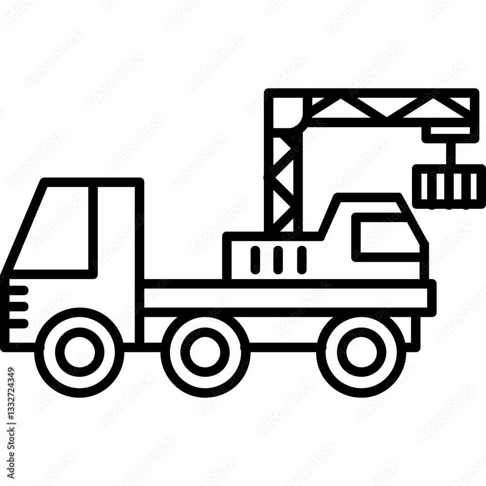 Naklejka premium crane Icon