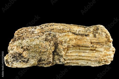 Asbestos mineral specimen with fibrous texture and natural formation.