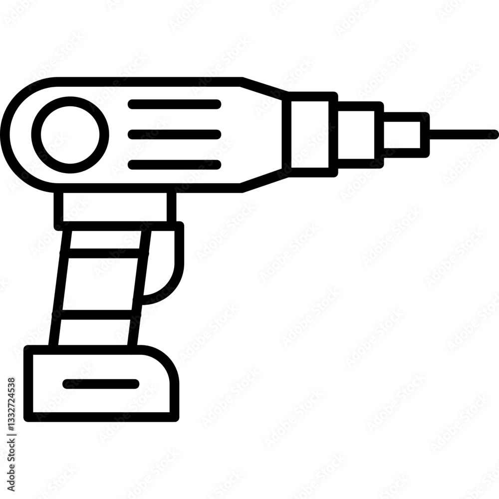 Fototapeta premium Drill Icon
