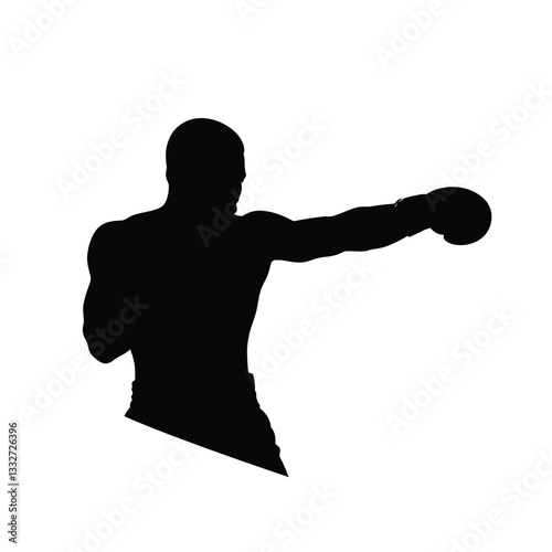 boxer with boxing gloves