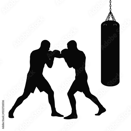 boxer with boxing gloves