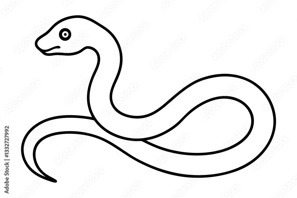 Reptile Snake or Serpent Flat Icon for Animal Apps
Reptile Snake or Serpent Flat Icon for Animal Apps