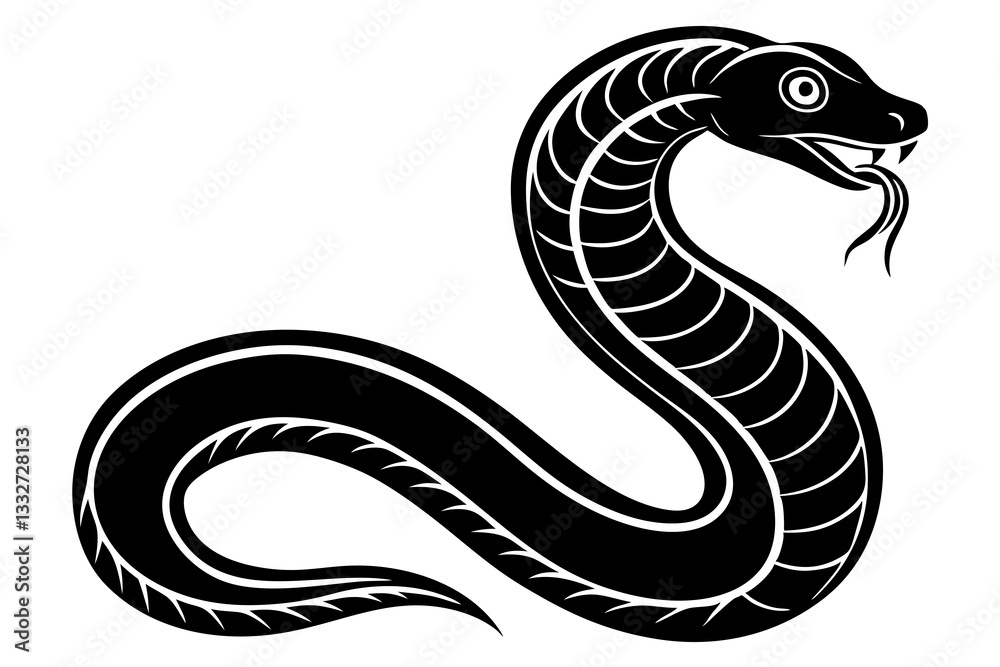 Reptile Snake or Serpent Flat Icon for Animal Apps
Reptile Snake or Serpent Flat Icon for Animal Apps