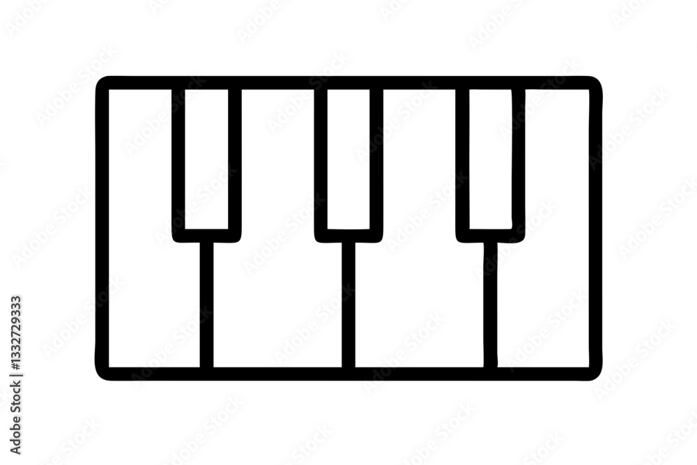Seven Piano or Electronic Keyboard Keys Line Art Icon, Minimalist Piano Keys Design, Keyboard Icon for Apps and Websites, Digital Piano Keys Vector, Music Keyboard Line Drawing, Electronic Piano Icon
Seven Piano or Electronic Keyboard Keys Line Art Icon, Minimalist Piano Keys Design, Keyboard Icon for Apps and Websites, Digital Piano Keys Vector, Music Keyboard Line Drawing, Electronic Piano Icon