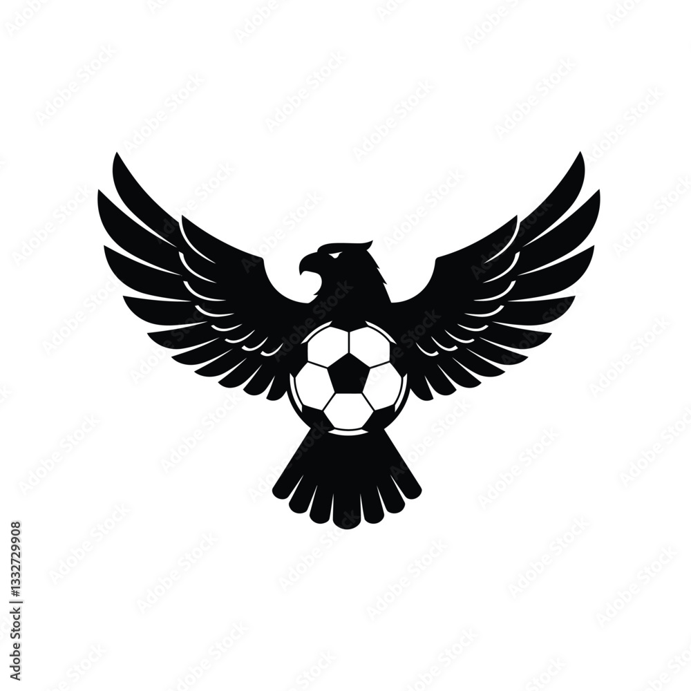 Fototapeta premium eagle with wings