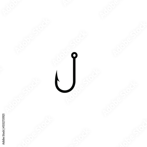 fishing hook isolated on white