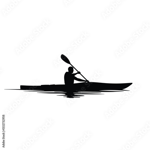 kayak on a white background