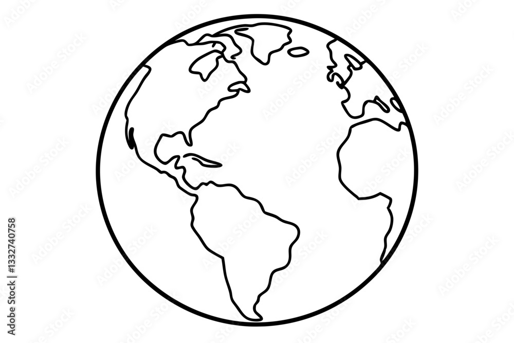 World Map Globe Planet Earth Line Art Illustration SVG
World Map Globe Planet Earth Line Art Illustration SVG