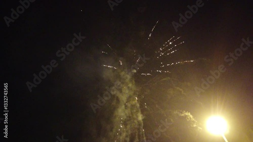 Fireworks on New Year's Eve in Southern Italy.
