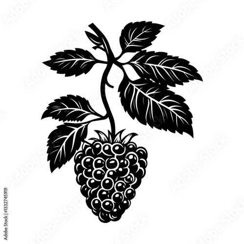 vector illustration of a ripe strawberry