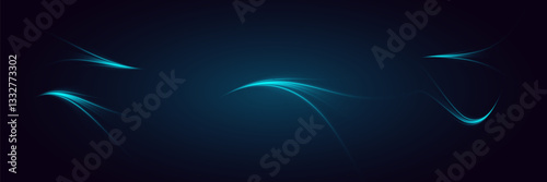 Abstract technology light lines background 3d.Speed ​​effect,blue swirl.EPS 10.