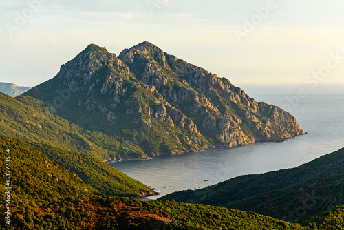 peninsula Scandola at the Golfe de Girolata, Corsica, France