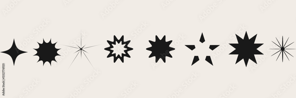 Set of blinking stars, sparks and sparkles. Shining twinkle sunburst shapes collection. Magic light flare pack for design template, poster, banner, brochure, leaflet. Set of blinking stars, sparks and sparkles. Shining twinkle sunburst shapes collection. Magic light flare pack for design template, poster, banner, brochure, leaflet.