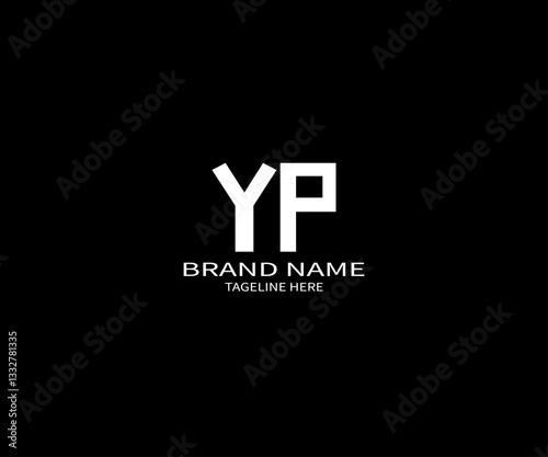 YP circle letter logo design with circle shape. YP ellipse letters with typographic style. initials form a circle logo. YP Circle Abstract Monogram Letter Mark Vector, YP latter logo. spread logo