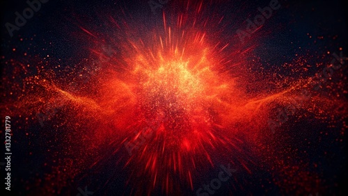 Wallpaper Mural Abstract grainy background glowing red blurred color flow banner poster cover design Torontodigital.ca